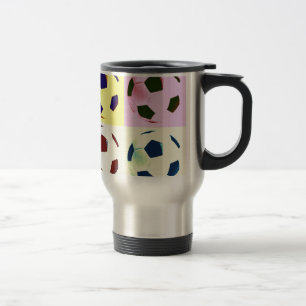 Mug De Voyage Boules de soccer pop art