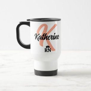 Mug De Voyage Boutons et cornes d'infirmière personnalisés Soi