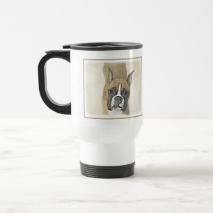 Mug De Voyage Boxer Peinture - Cute Original Chien Art