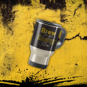 Mug De Voyage Brassage De Tableau Noir Gras Pour Aller Flux D'Én