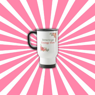 Mug De Voyage Brasser pour aller flux d'énergie Flore Voyage caf
