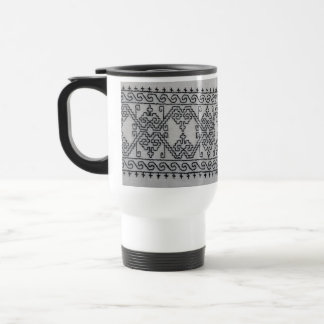 Mug de voyage broderie blackwork