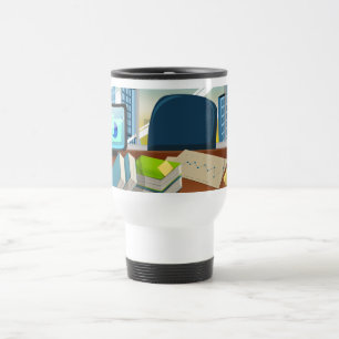 Mug De Voyage Bureau des banquiers d'entreprise