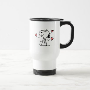 Mug De Voyage cacahuètes Coeurs de snoopy