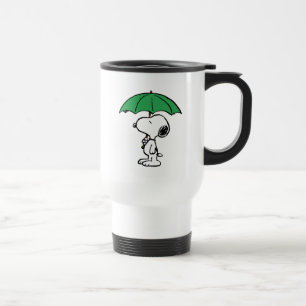 Mug De Voyage cacahuètes Parapluie vert Snoopy