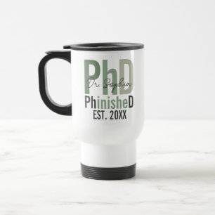 Mug De Voyage Cadeau de fin d'études personnalisé de doctorat
