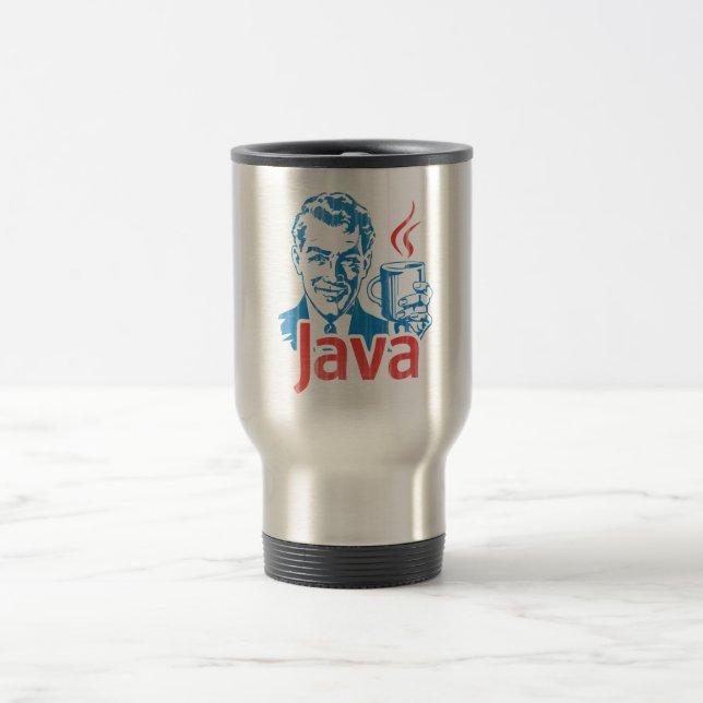 Mug De Voyage Cadeau de programmeur de Java (Centre)