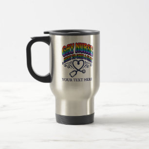 Mug De Voyage Cadeau personnalisé Fierté arc-en-ciel Infirmier g