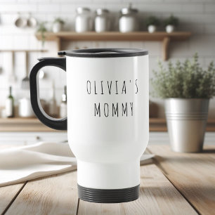 Mug De Voyage Cadeau photo et nom personnalisé MOMMY