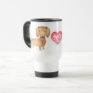 Mug De Voyage Cadeau pour amateur de chiots drôles Teckel