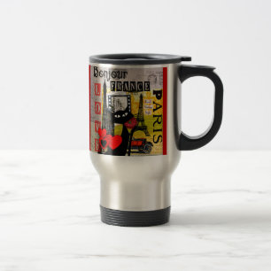 Mug De Voyage Cadeaux d'amoureux de les chats de Tour Eiffel de