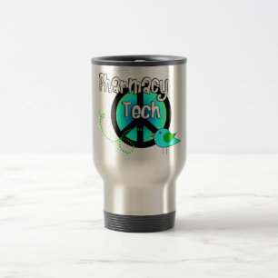 Mug De Voyage Cadeaux de conception de signe de paix de