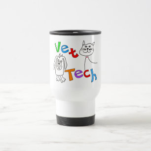 Mug De Voyage Cadeaux de technologie de vétérinaire, technicie