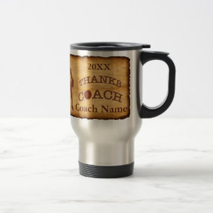 Mug De Voyage Cadeaux d'entraîneur de football personnalisés p