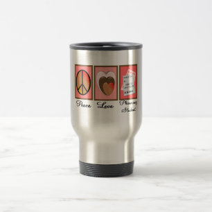 Mug De Voyage Cadeaux d'étudiant de pharmacie d'amour de paix