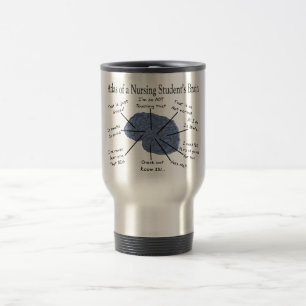 Mug De Voyage Cadeaux hilares de "cerveau" d'étudiant de soins