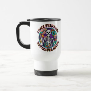 Mug De Voyage Cadeaux pour amateurs de café J'haïs tout le monde