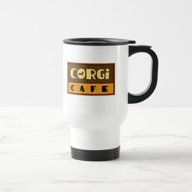 Mug De Voyage Cafe Corgi (Droite)