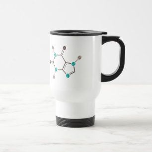 Mug De Voyage café haricots caféine moléculaire