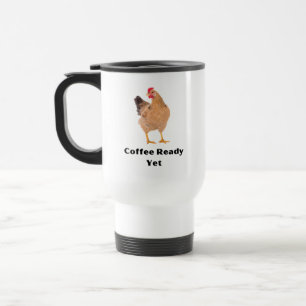 Mug De Voyage Café prêt encore. poulets, humour, drôle