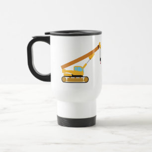 Mug De Voyage Camion de construction de grue