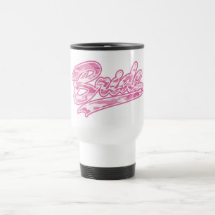 Mug De Voyage Camouflage d'une mariée rose