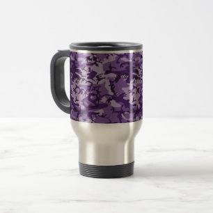 Mug De Voyage Camouflage Violet, Militaire, Armée