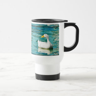 Mug De Voyage Canard blanc de Pekin - photo de nature dans les