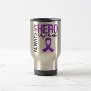 Mug De Voyage Cancer pancréatique toujours mon héros ma mère
