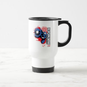 Mug De Voyage Captain America Avenger Légendaire