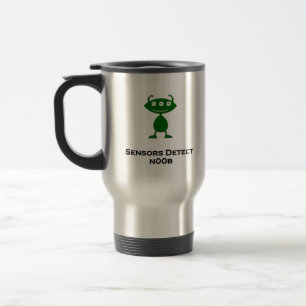 Mug De Voyage Capteurs Triple Eye détectent n00b vert