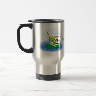 Mug De Voyage Caricature amusante de grenouille verte