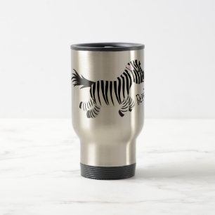 Mug De Voyage Caricature amusante de zèbre