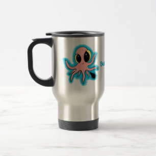 Mug De Voyage Caricature de poulpe de bébé mignonne et cheeky