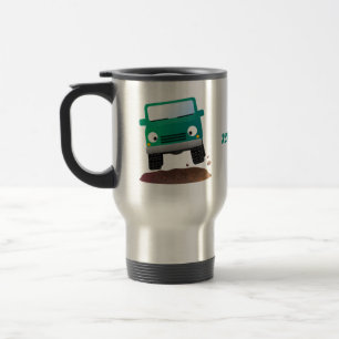Mug De Voyage Caricature de voiture 4 X4 hors route