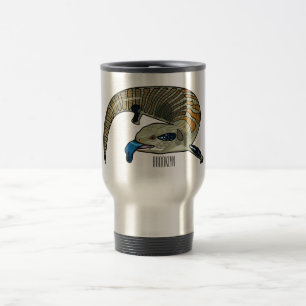 Mug De Voyage Caricature en bleu