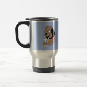Mug De Voyage Caricature pour chien chiot mignon voyage mug