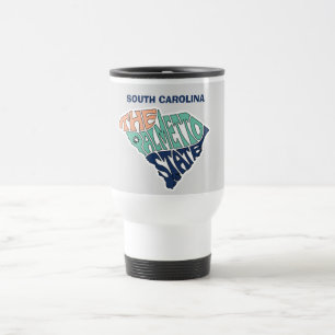 Mug De Voyage Caroline du Sud Pseudo Word Art