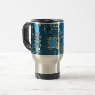 Mug De Voyage Carte circuit bleu circuit imprimé à circuit impri