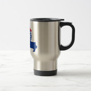 Mug De Voyage Carte de drapeau du Missouri