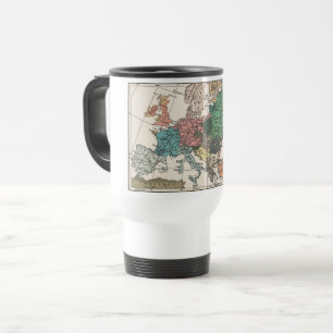 Mug De Voyage Carte de l'Europe vintage