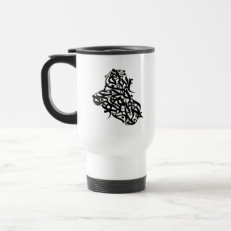 Mug De Voyage Carte De L'Irak Avec Calligraphie Arabe Irak Carte