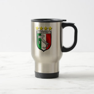 Mug De Voyage carte de l'Italie de drapeau de l'Italie de