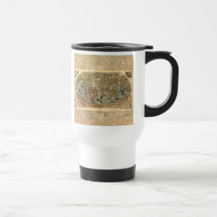 Mug De Voyage Carte du monde Forlani Antiquev 1565 Renaissance