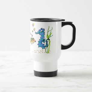 Mug De Voyage Cartoon Seahorse Cute