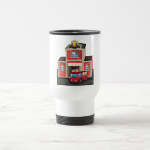 Mug De Voyage Caserne de pompiers et camion de pompiers