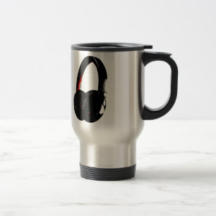 Mug De Voyage Casque Pop Art Head Téléphone