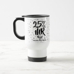 Mug De Voyage Célébration des 25 ans de mariage de Monsieur Parf