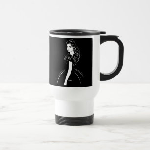 Mug De Voyage Cendrillon en noir