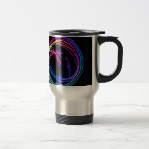 Mug De Voyage cercle arc-en-ciel néon